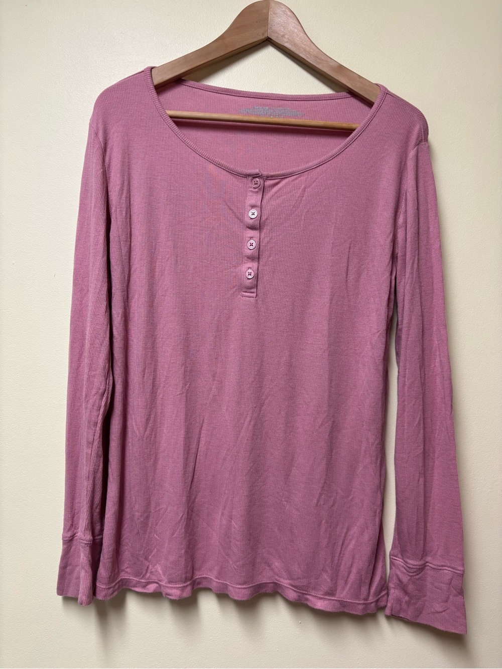 Tommy John Downtime Henley & Shorts Lounge Pajama Set - Dusty Mauve Rose - Large